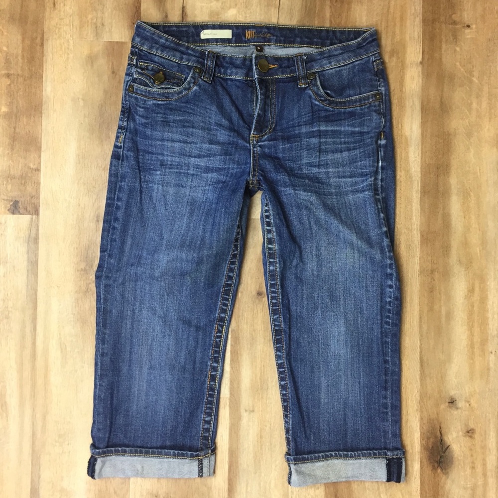 Kut from the Kloth High Waist Denim Capri Jeans 6